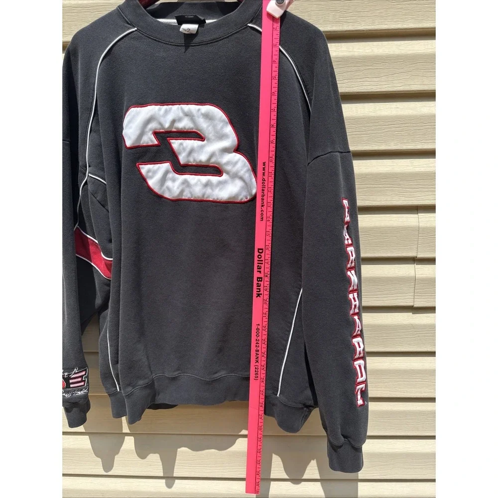 Vtg Chase Authentics Dale Earnhardt Sweater Sweatshirt Black Men Nascar XXL